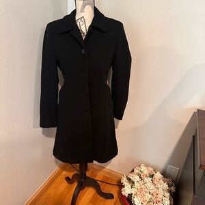 Anne Klein black coat size 6P